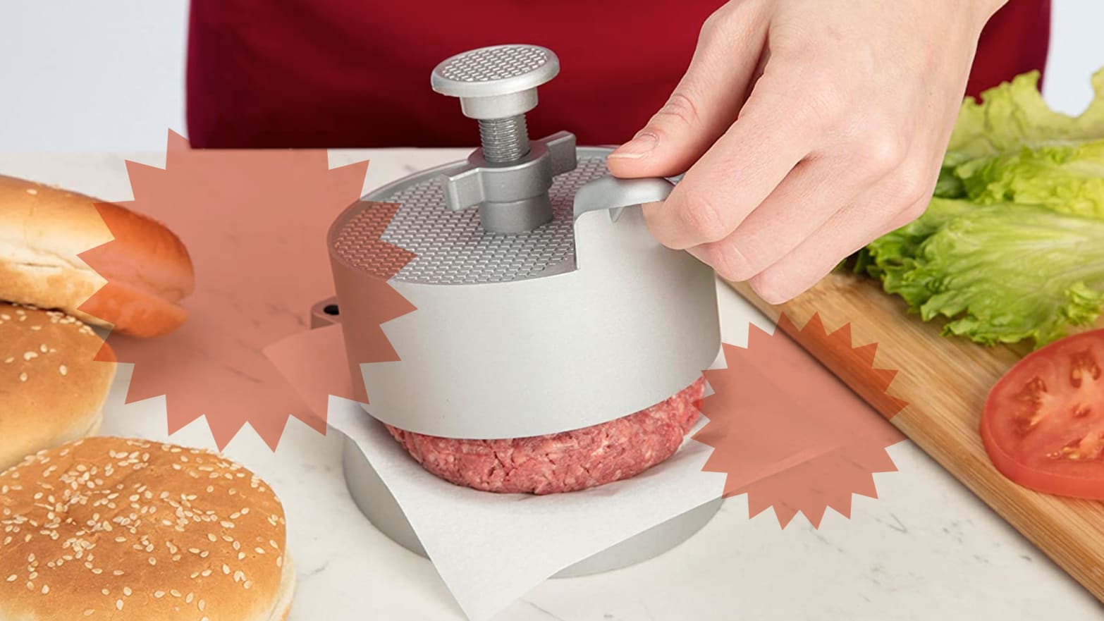 Adjustable Nonstick Burger Press