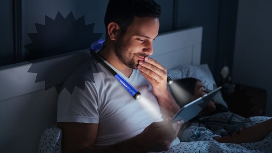 Glocusent LED Neck Reading Light, Book Light for Reading in Bed