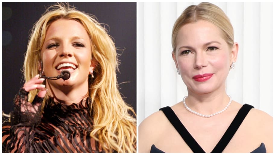 A composite image of Britney Spears and Michelle Williams