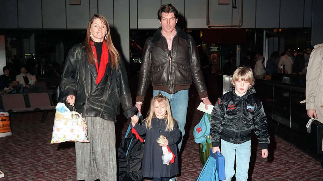 Photo still of Christopher Reeve and his family from 'Super/Man: The Christopher Reeve Story'