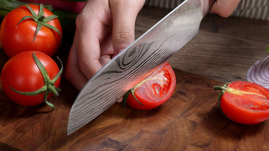 PAUDIN Chef Knife 7 inch Santoku Knife Ultra Sharp