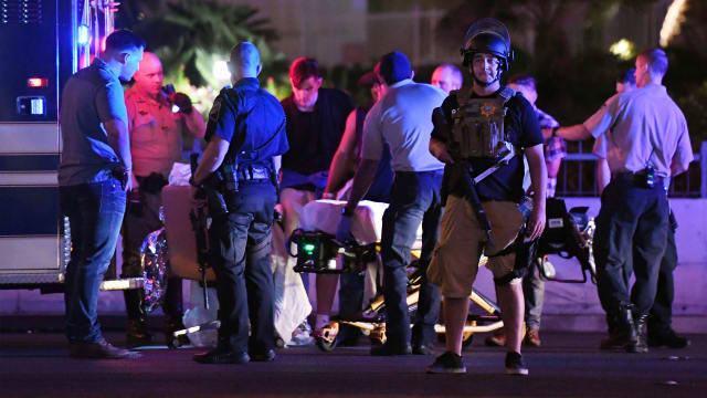 A gunman has opened fire on a music festival in Las Vegas.