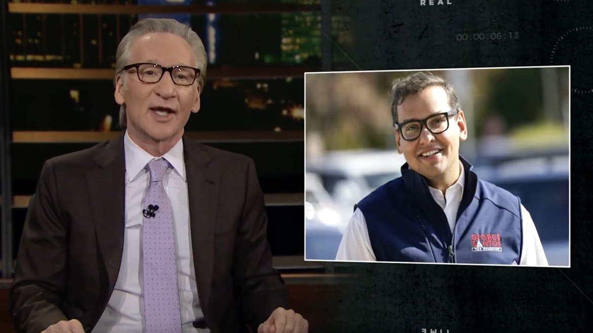 Bill Maher Finds a Way to Blame Democrats for George Santos