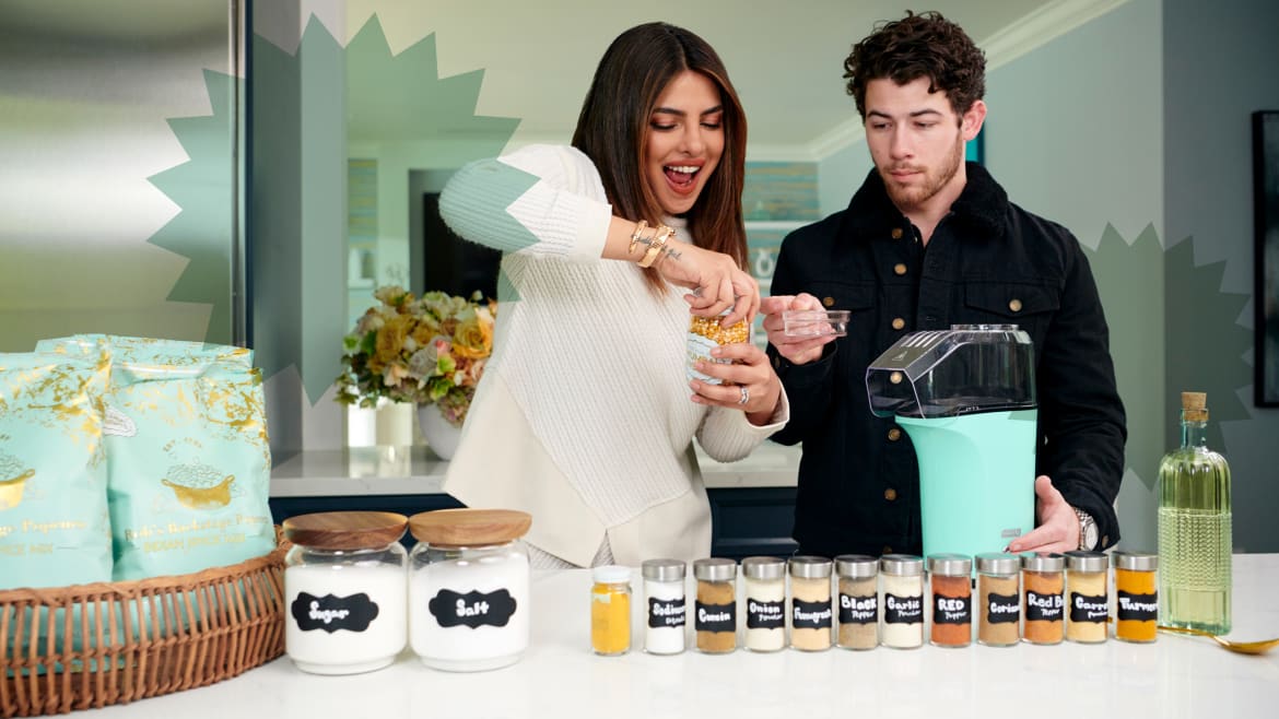 Priyanka Chopra Teamed Up With The Jonas Brothers for Rob’s Next Backstage Popcorn, Inspired by Indian Spices