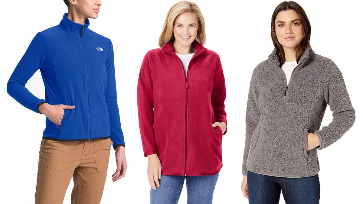 Essentials Women's Standard Quarter-Zip Polar Fleece Jacket