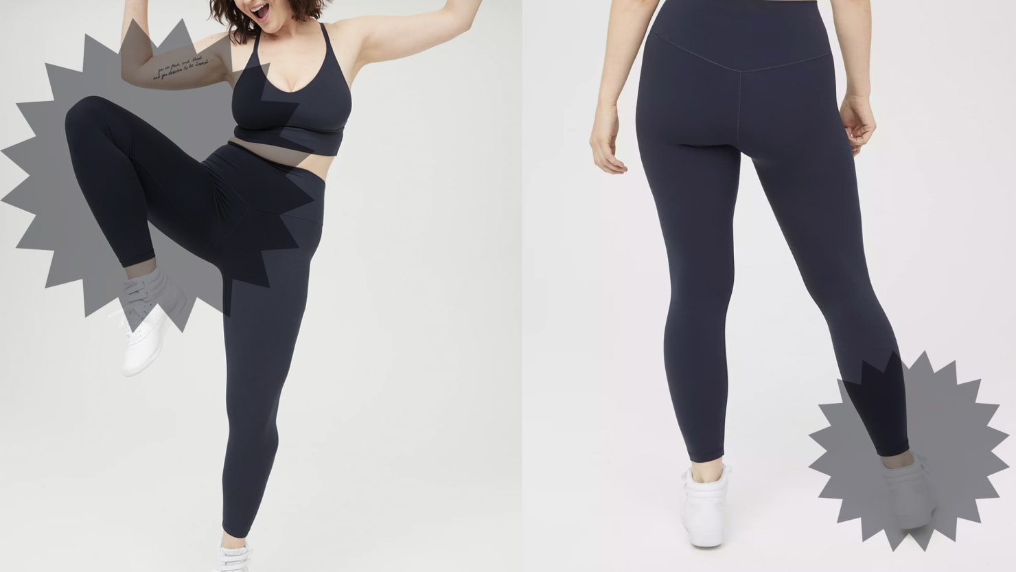 Not anywhere near lululemon thickness but exactly the same as aerie! C