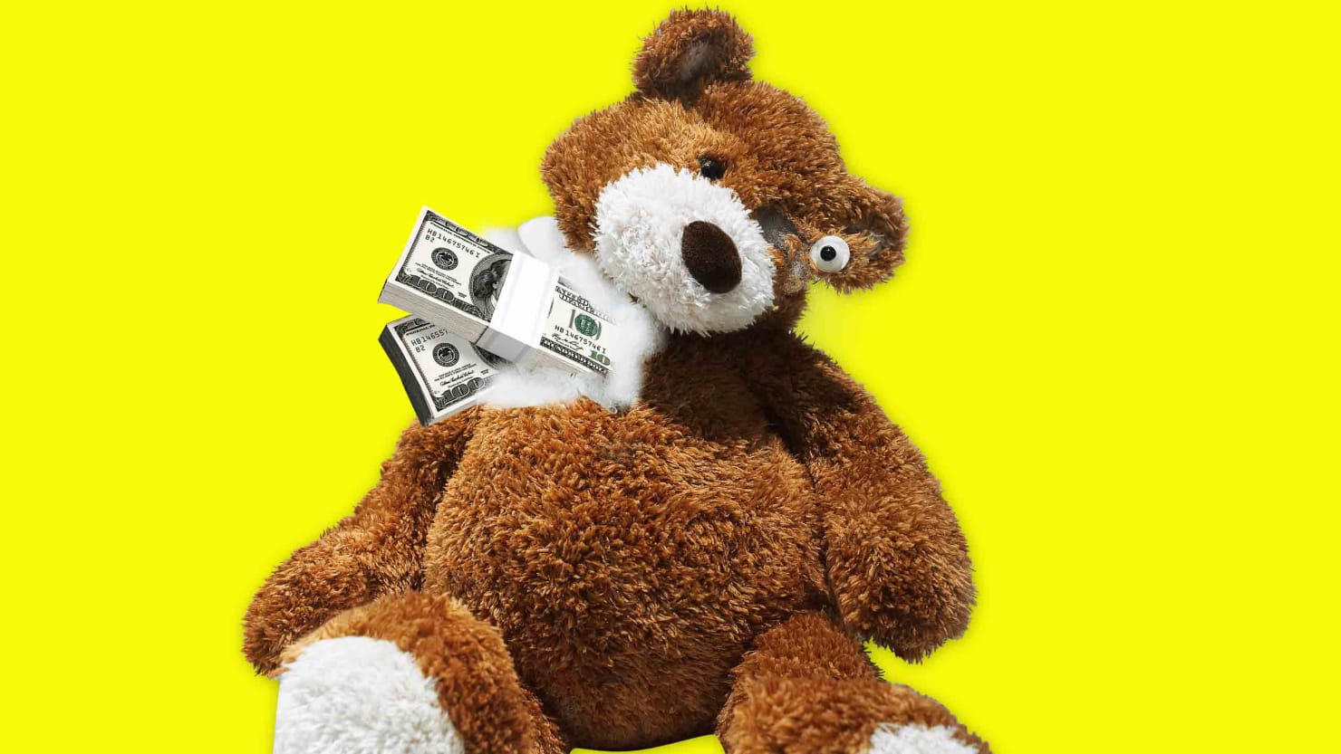 money bear stuffed animal