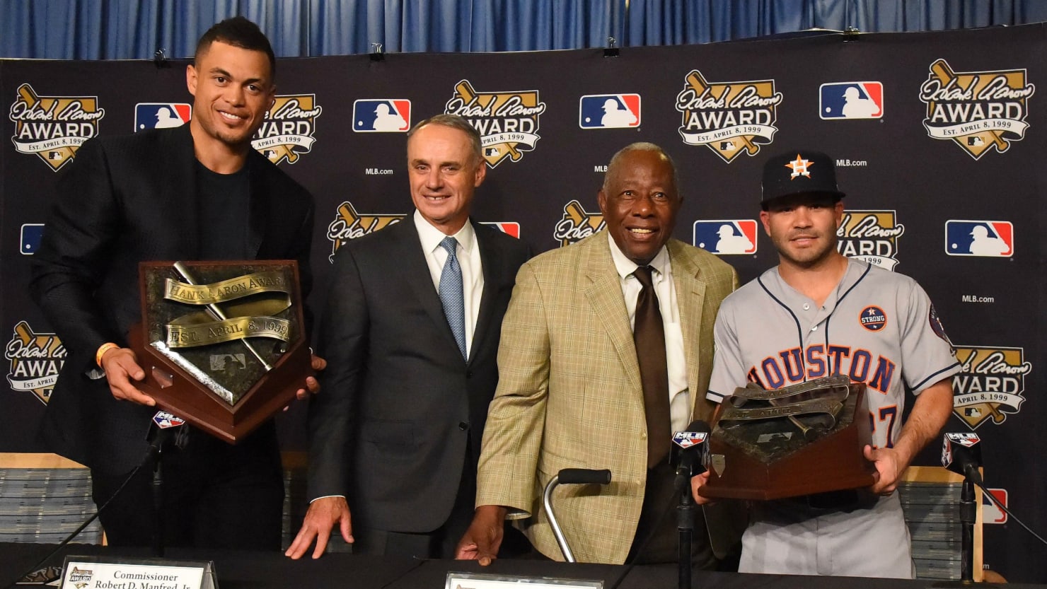 Jose Altuve and Giancarlo Stanton pick up MVP awards, Baseball News