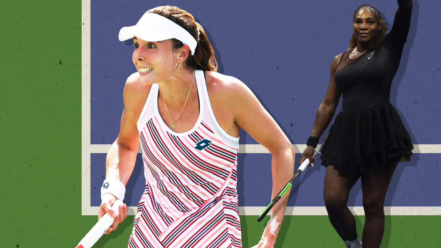 This female tennis player was penalized for removing her shirt
