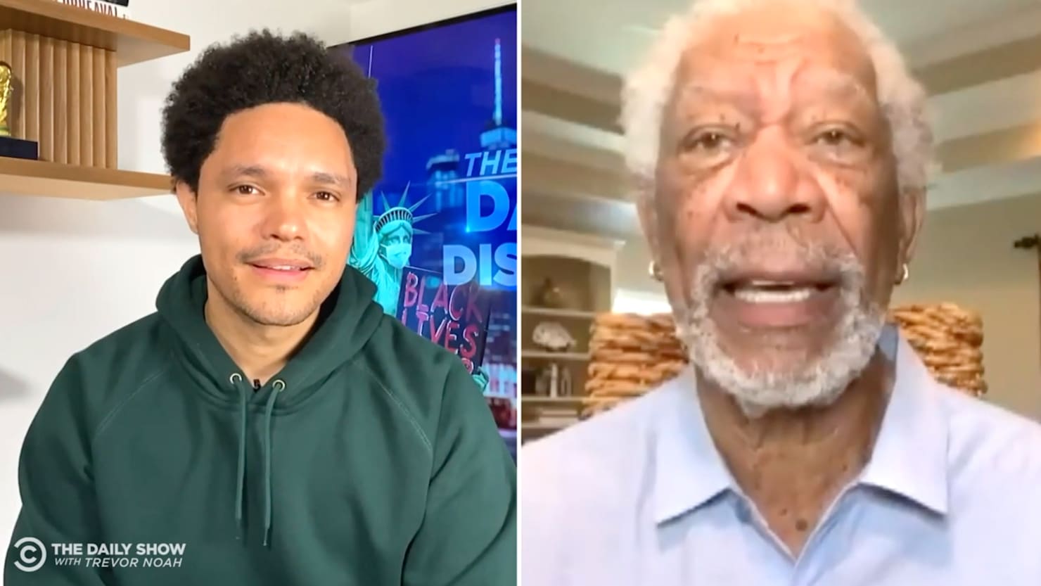 Morgan Freeman tears up Anti-Vaxxers in ‘Daily Show,’ Urges ‘Get the Freaking Shots!’