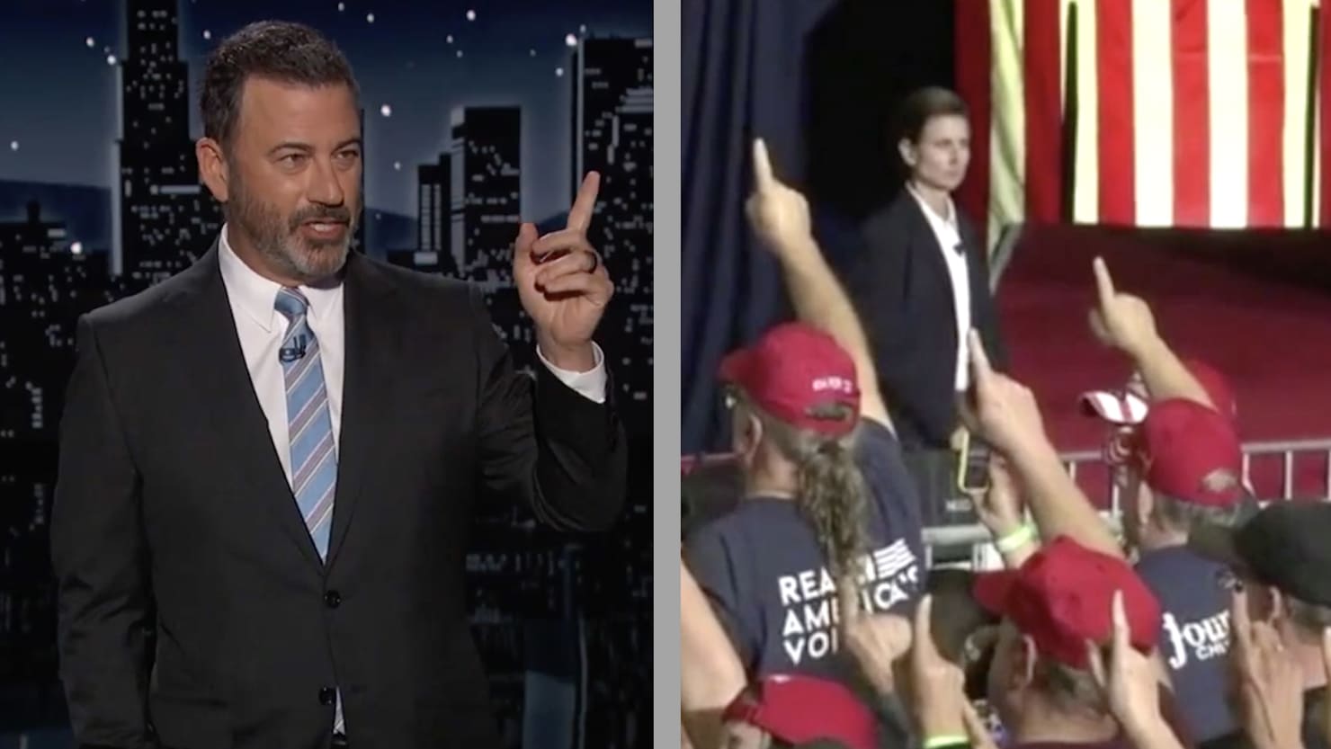 Jimmy Kimmel déchire le terrifiant rassemblement QAnon de Trump