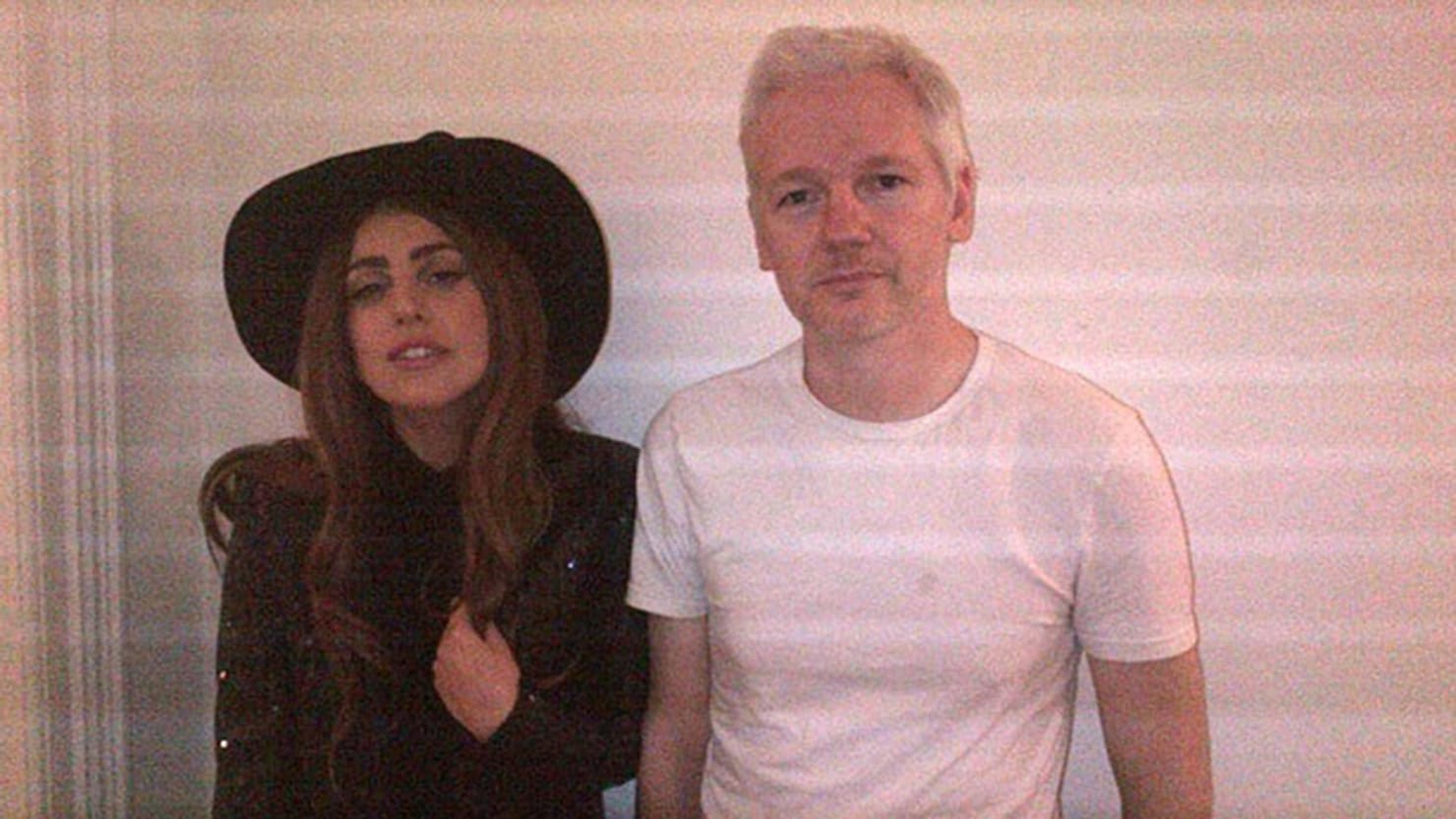 Lady Gaga Interrogates WikiLeaks' Julian Assange in the 