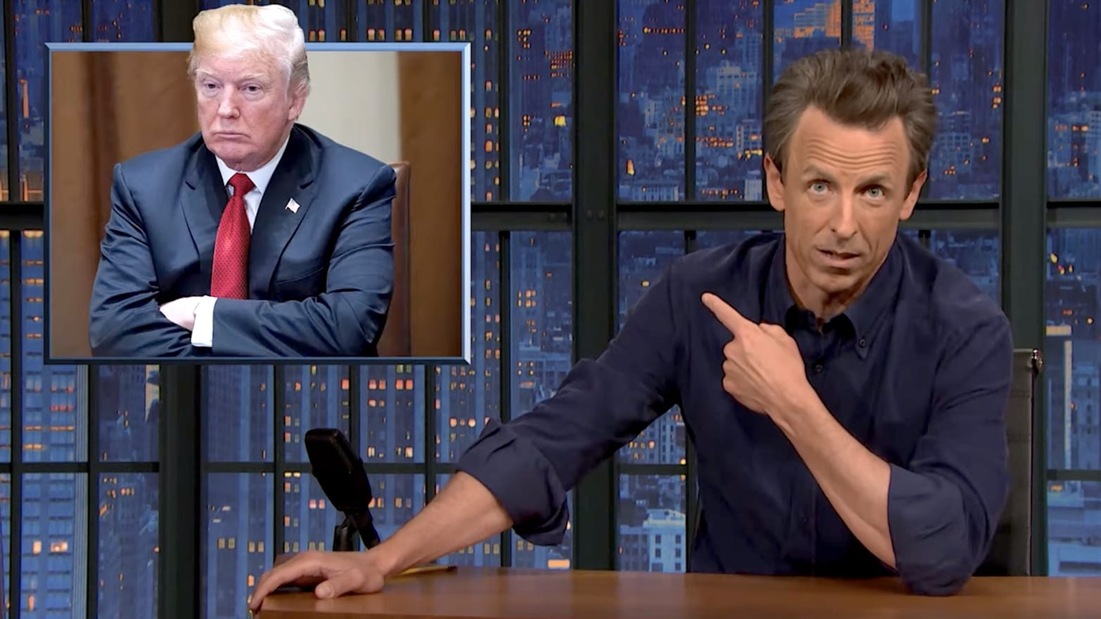 Seth Meyers Calls Bs On Donald Trumps Claims Hes Having ‘fun Right Now 