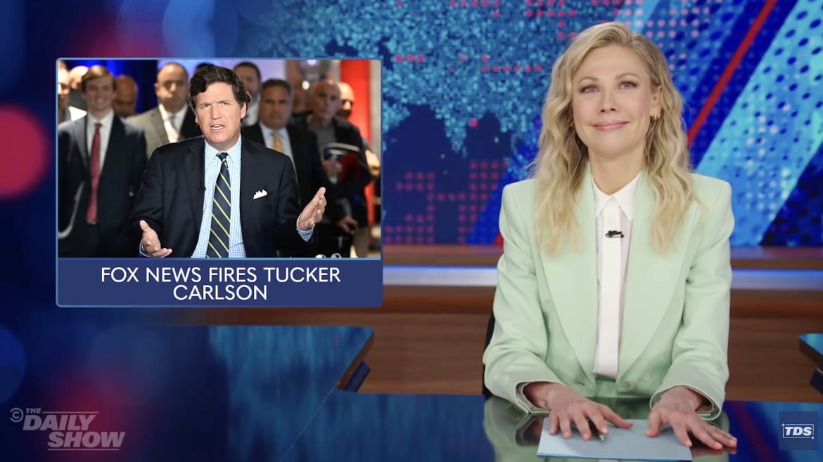 ‘The Daily Show’ Shares a Few Theories About What Led to Tucker’s Exit