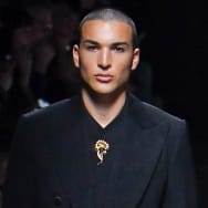 Nikko Gonzalez on the Dolce & Gabbana runway