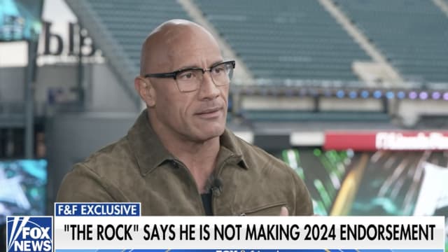 Dwayne “The Rock” Johnson on Fox News.