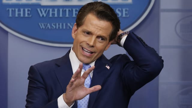 Then White House Communications Director Anthony Scaramucci