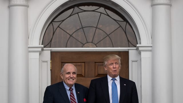 A photo of Giuliani and Trump
