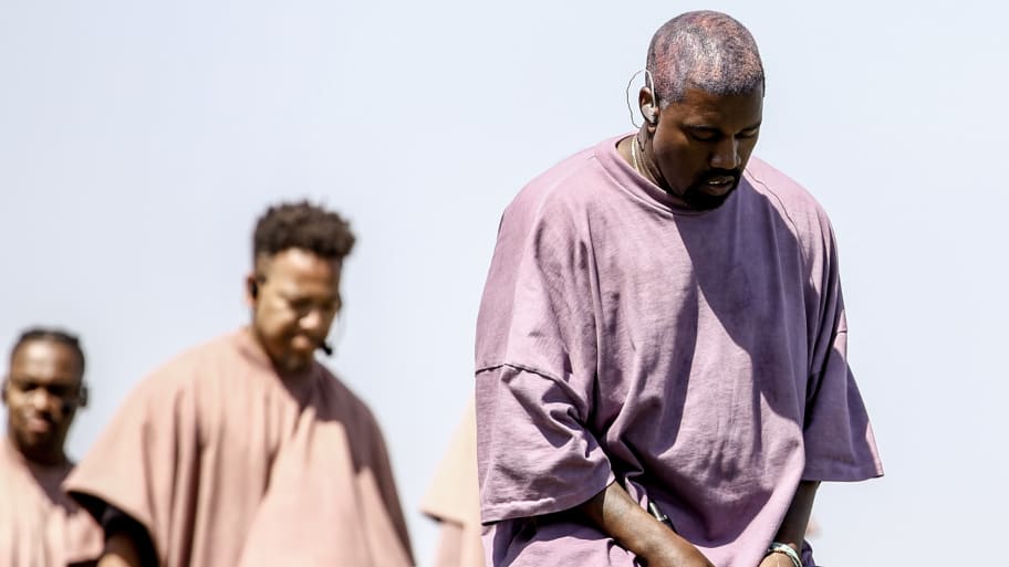 Kanye West during a Sunday Service at Coachella in 2019. 