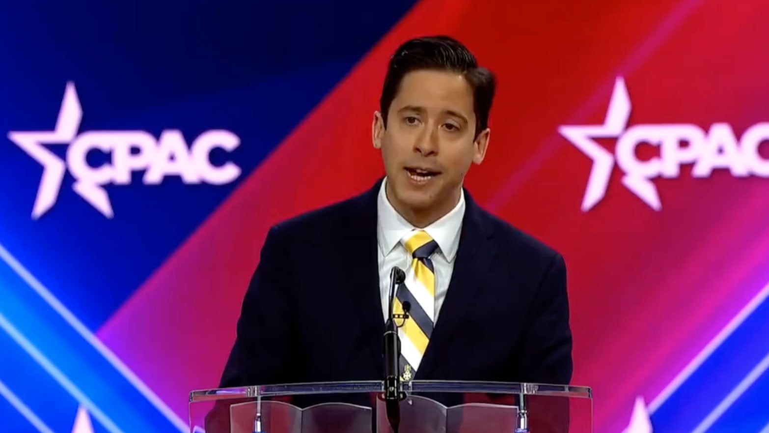 Michael Knowles speaking at CPAC March 4.