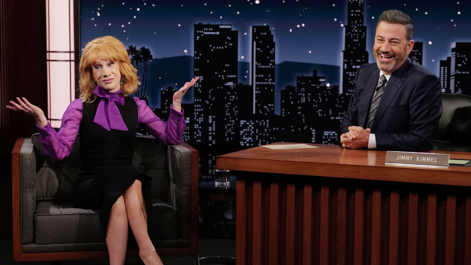 Kathy Griffin and Jimmy Kimmel