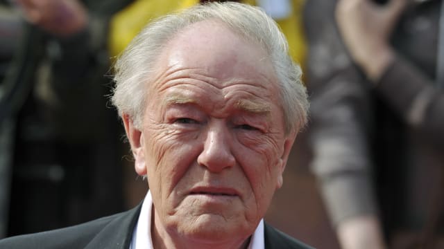 Actor Michael Gambon arrives at the world premiere of “Harry Potter and the Deathly Hallows - Part 2” in Trafalgar Square, in central London, July 7, 2011