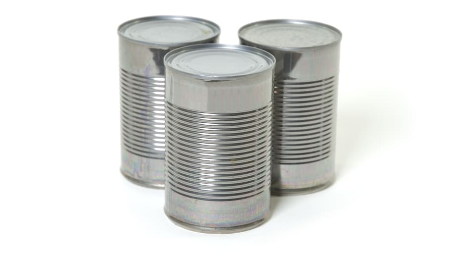 File photo showing soup cans. 