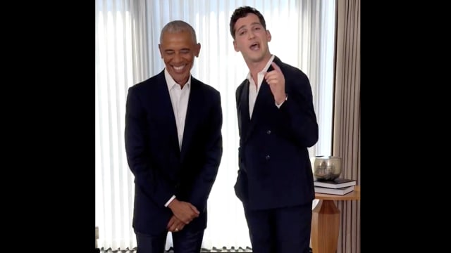 Obama and Matt Friend.