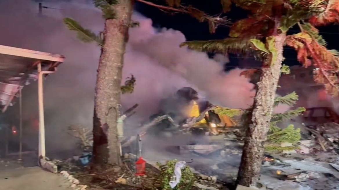 Florida Homes Erupt in Flames After Plane Plummets From Engine Failure