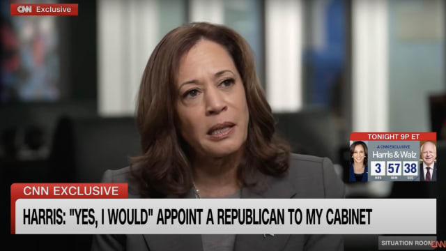 Kamala Harris on CNN.