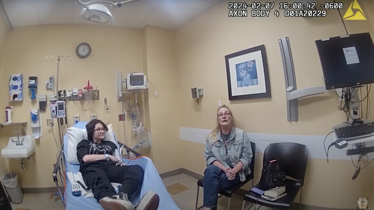 The Owasso Police Department released police body cam footage of an officer speaking to Nex and their mother Sue Benedict, in an emergency room at Bailey Medical Center. 