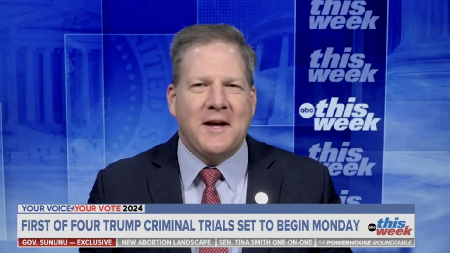 Chris Sununu Tries and Fails to Defend His Trump Flipflop in ABC Interview