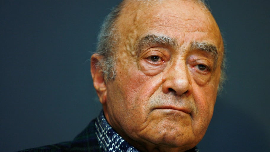 A picture of Mohamed Al-Fayed, an Egyptian businessman and the father of the man who died alongside Princess Diana in a 1997 car crash. Al-Fayed has died at 94.