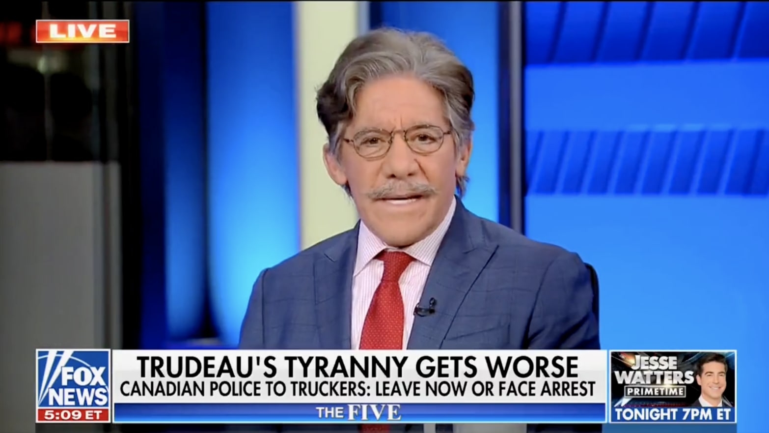 Fox News Geraldo Rivera Says Conservative Media Is Inciting Canadian Truckers Protest