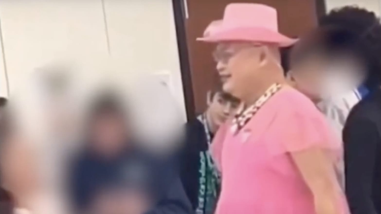 Rachmad Tjachyadi resigned from his job as a science teacher after Libs of TikTok shared a video of him wearing a pink dress for a Texas school’s Spirit Day. 