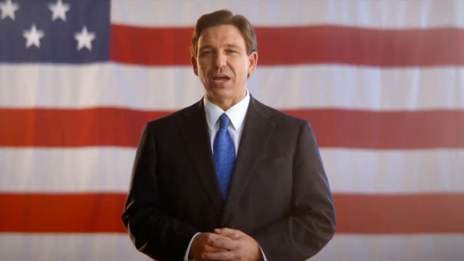 Ron DeSantis speaks as he announces he is running for the 2024 Republican presidential nomination in this screen grab from a social media video posted May 24, 2023.