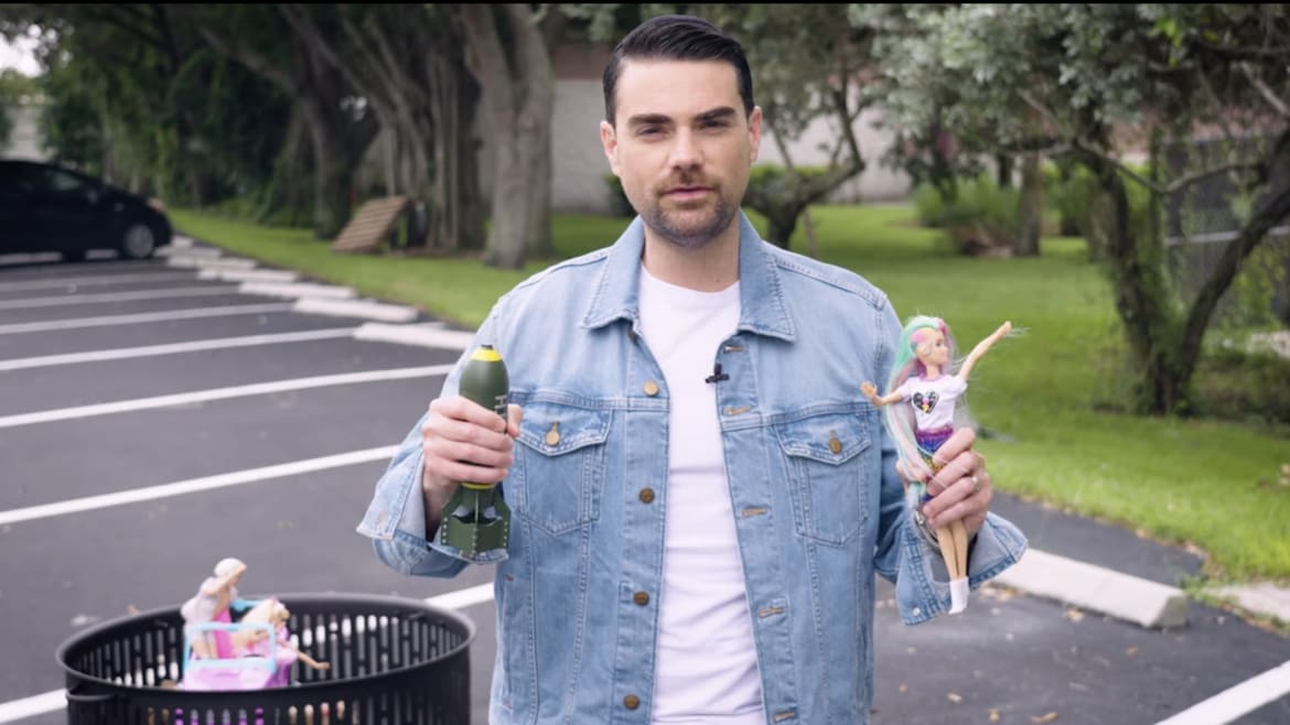 Ben Shapiro, 39, Films Himself Setting Fire to Barbie Dolls Because He Is Manly and MAD