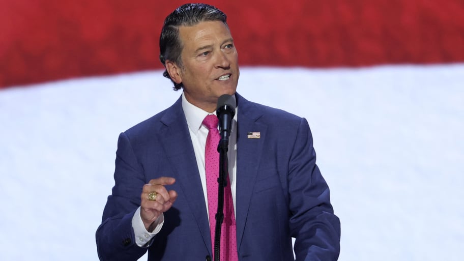 Representative Ronny Jackson (R-TX) speaks on Day 3 of the Republican National Convention (RNC), at the Fiserv Forum in Milwaukee, Wisconsin, U.S., July 17, 2024.