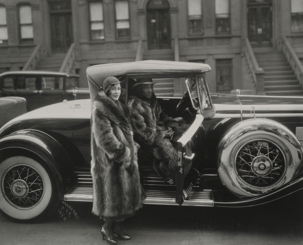 James Van Der Zee photograph titled Couple, Harlem, 1932.
