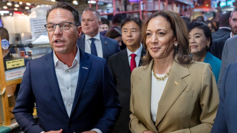 Kamala Harris with Josh Shapiro