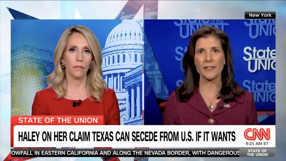 Nikki Haley Flails When Confronted by Her Own Secession Comments