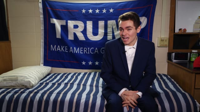 Conservative student and supporter of US President Donald Trump, Nick Fuentes