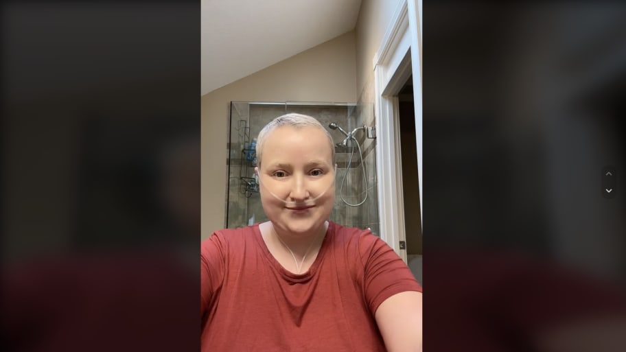 Screenshot of Kimberly Nix’s (@cancerpatientmd) last TikTok video