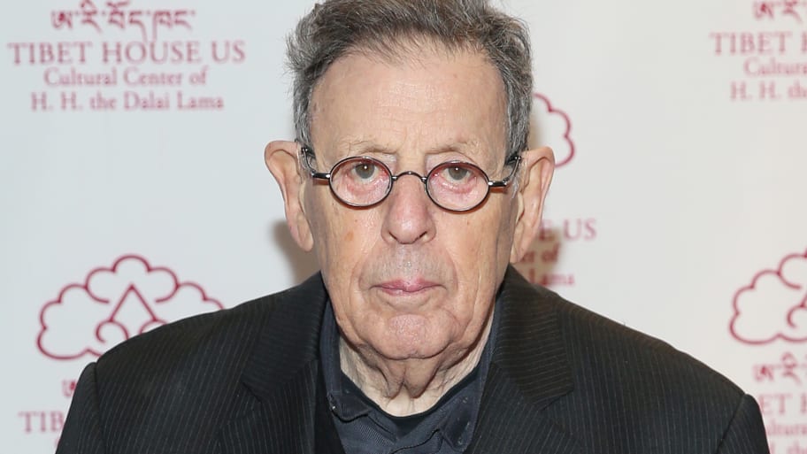 Philip Glass at at a gala in 2023. 