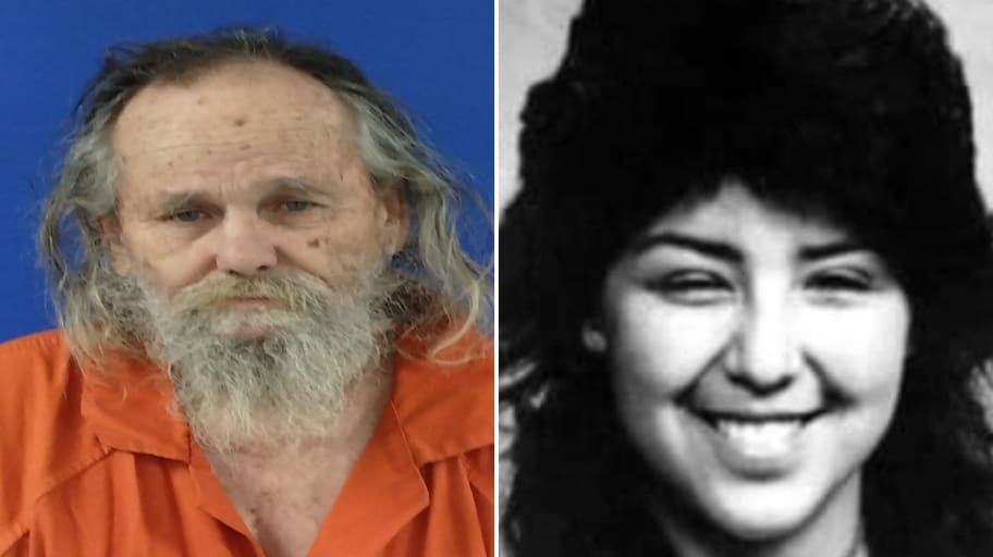 A mugshot of Raymond Lewis Stafford next to a picture of 15-year-old Susan Robin Bender. Stafford was arrested Tuesday more than three decades after Bender vanished in California.