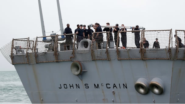 Remains of Navy Sailors Found in USS John McCain Compartment