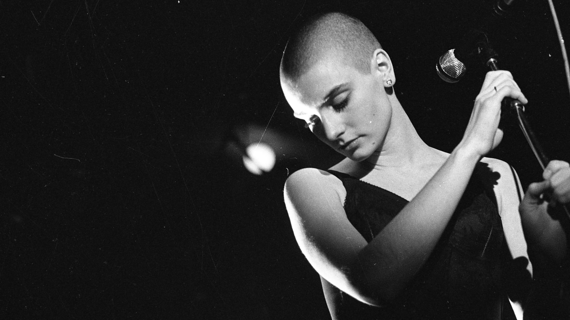 Sinead O'Connor on stage at the Olympic Ballroom in 1988.