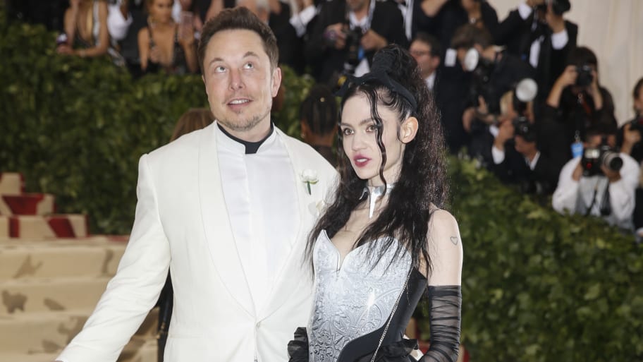 Elon Musk and Grimes arrive at the Metropolitan Museum of Art Costume Institute Gala in New York, U.S., May 7, 2018. 