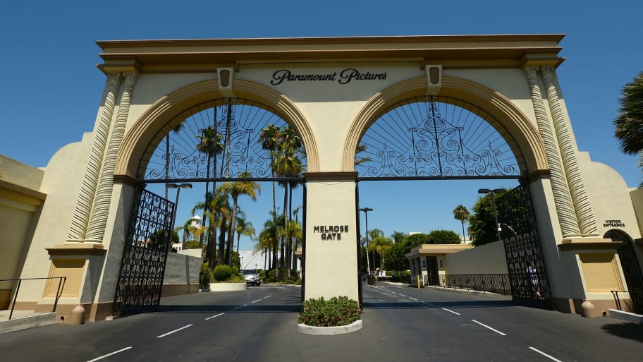 The entrance of Paramount Studios is seen at Paramount Studios.