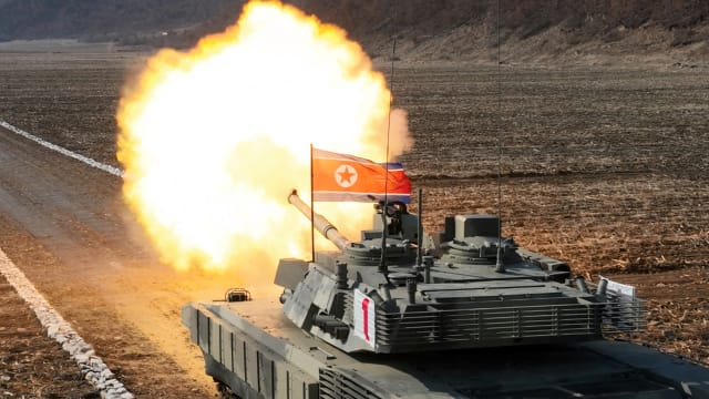 A North Korean tank firing—South Korea’s military reported firing warning shots after North Korean troops again crossed the border ahead of Vladimir Putin’s visit to Pyongyang.